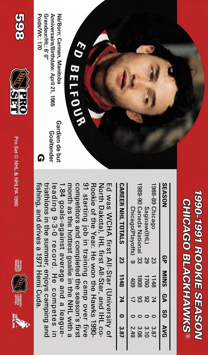 1990 Ed Belfour [Error] #598