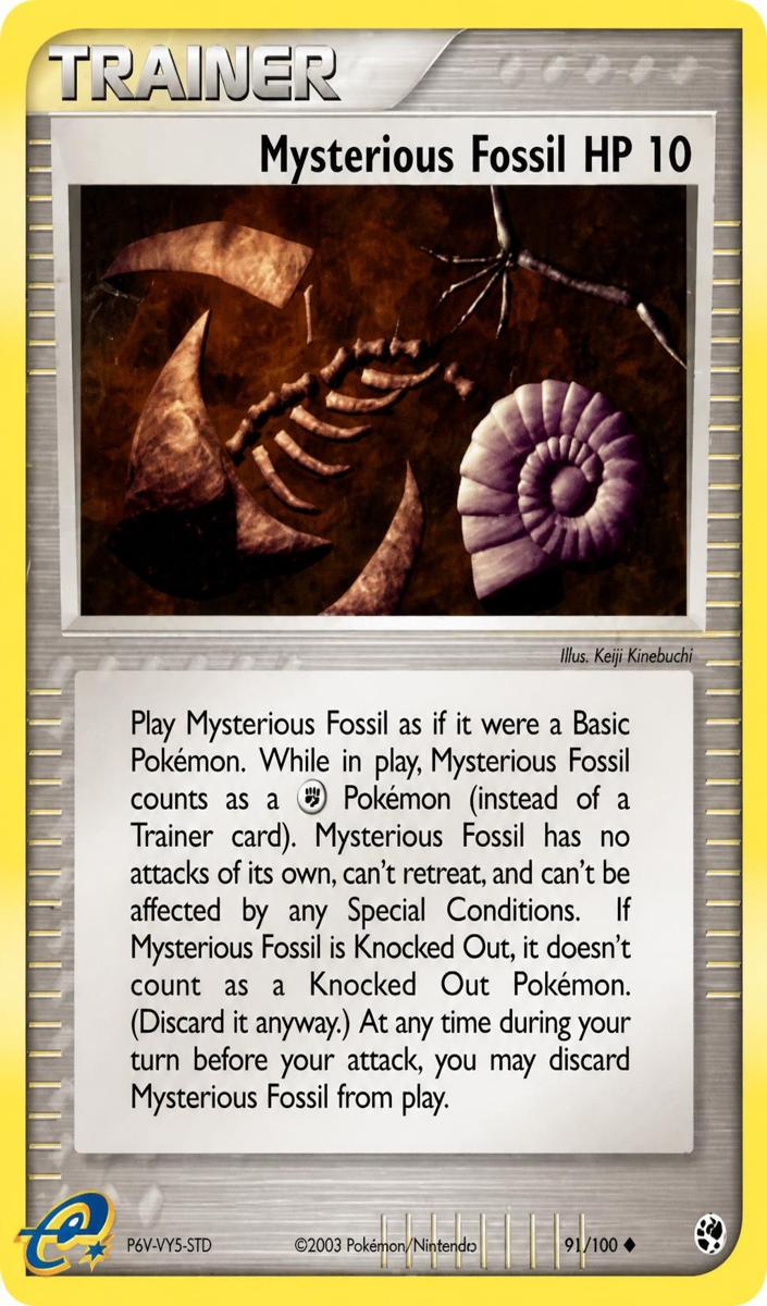 2003 Mysterious Fossil HP 10 #91