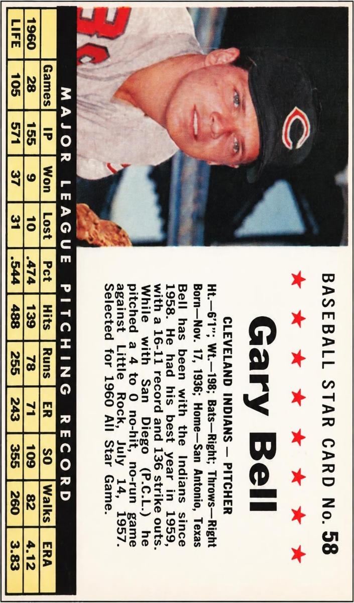 1961 Gary Bell [Hand Cut] #58