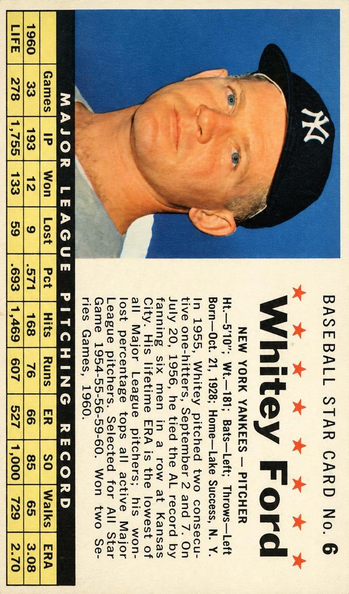 1961 Whitey Ford [Perforated] #6