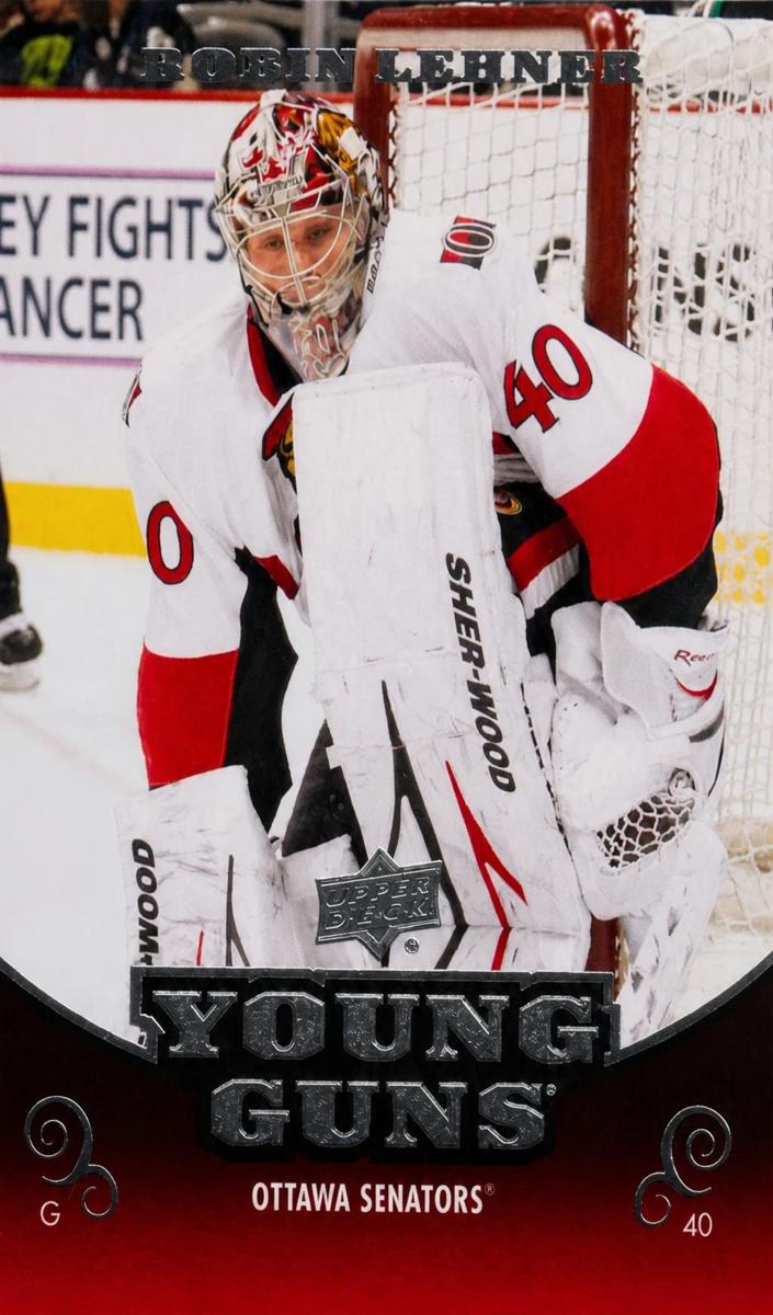 2010 Upper Deck Robin Lehner #486 card