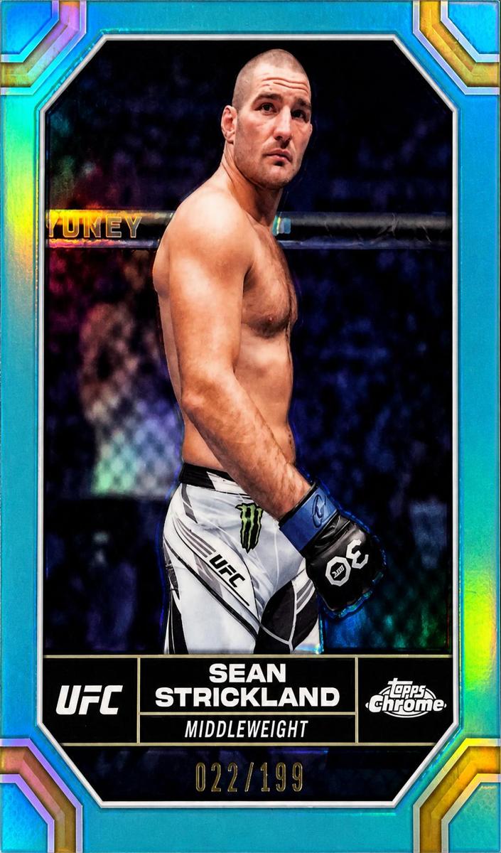 2024 Sean Strickland [Aqua Refractor] #174