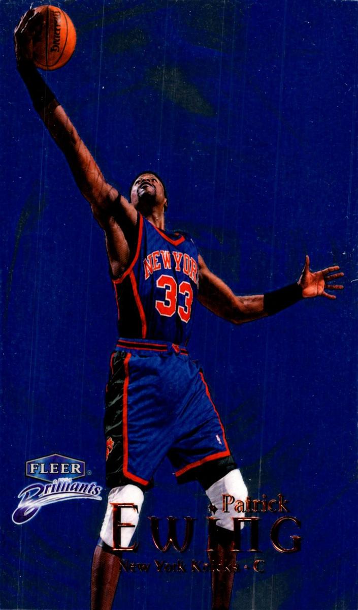 1998 Fleer Brilliants Patrick Ewing [Blue] #18 card
