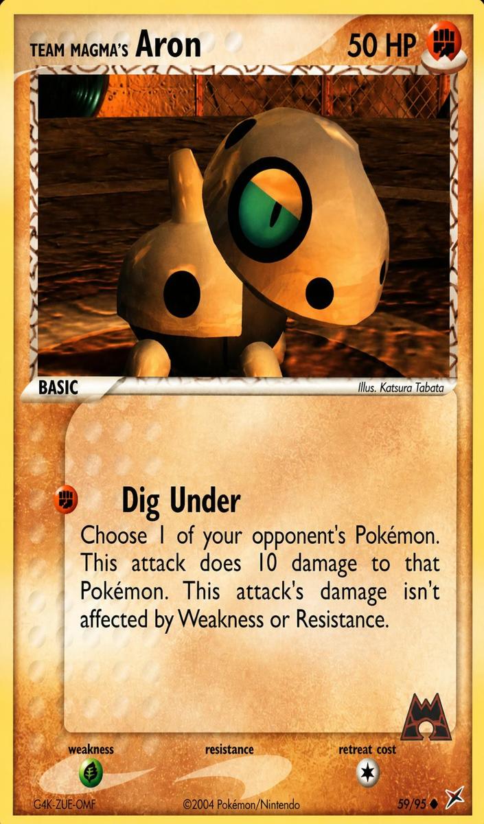 Team Magma's Aron 2004 Pokemon Ex Team Magma Vs. Team Aqua