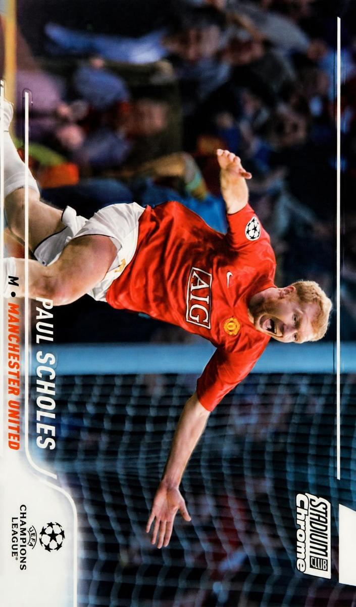 2021 Topps Stadium Club Chrome UEFA Champions League Paul Scholes #62 card