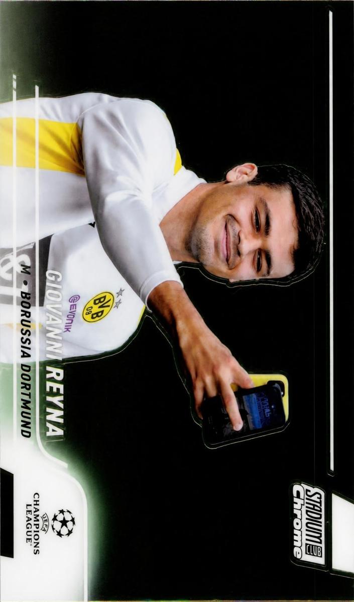 2021 Topps Stadium Club Chrome UEFA Champions League Giovanni Reyna #78 card
