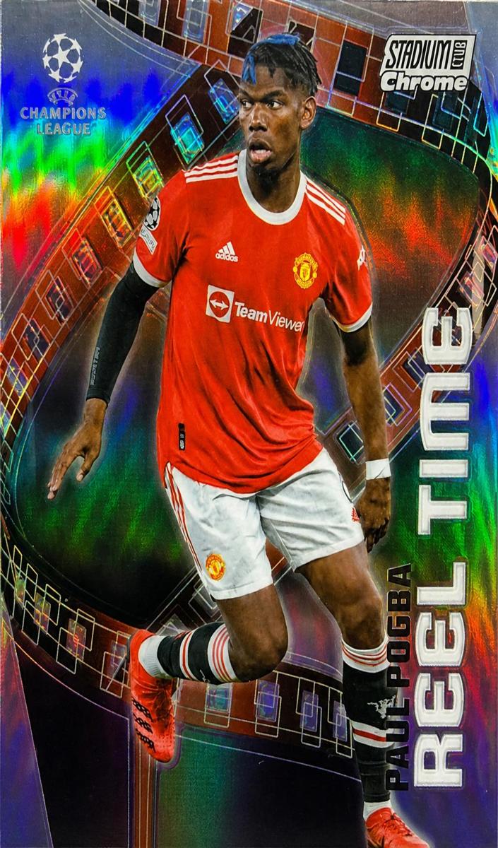 2021 Topps Stadium Club Chrome UEFA Champions League Paul Pogba #RT-PP card