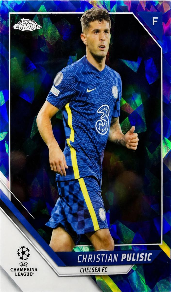 2021 Topps Chrome Sapphire UEFA Champions League Christian Pulisic #150 card
