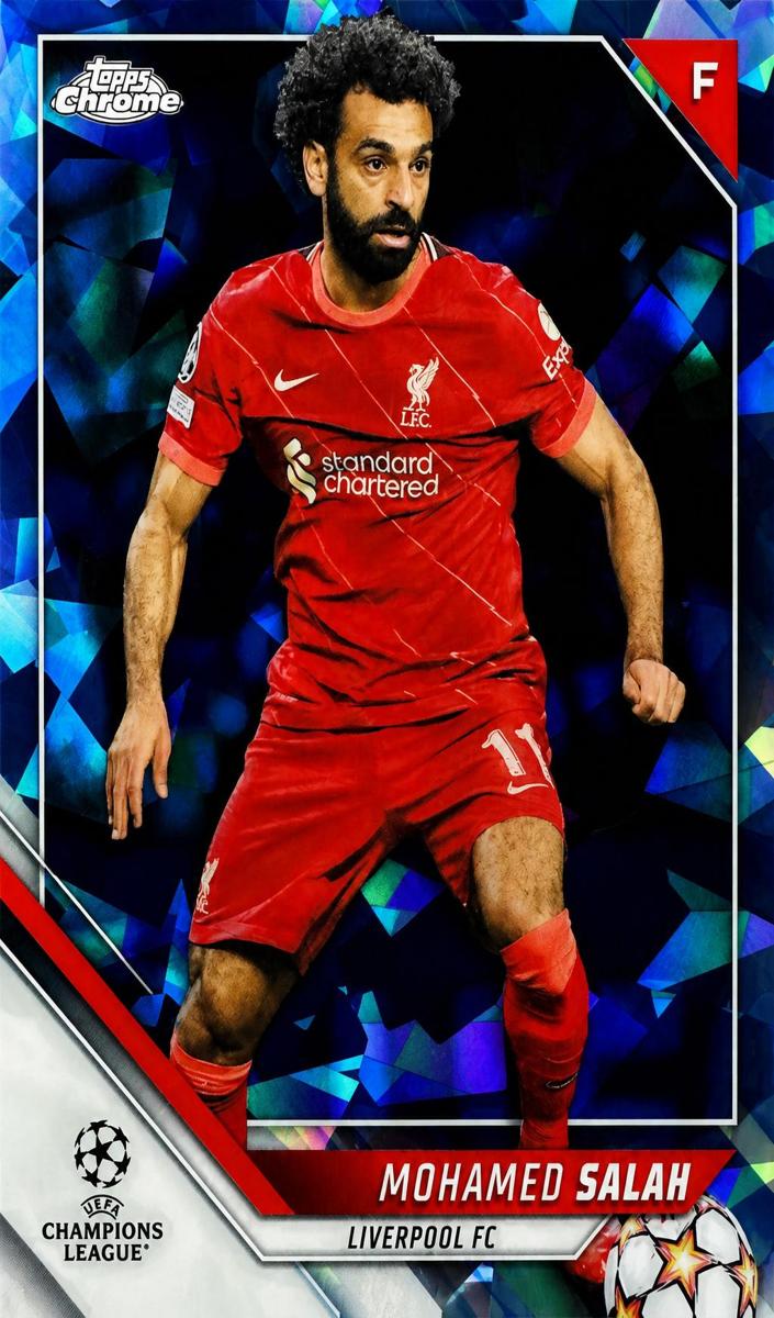 Mohamed Salah - 2021 Topps Chrome Sapphire UEFA Champions League Soccer