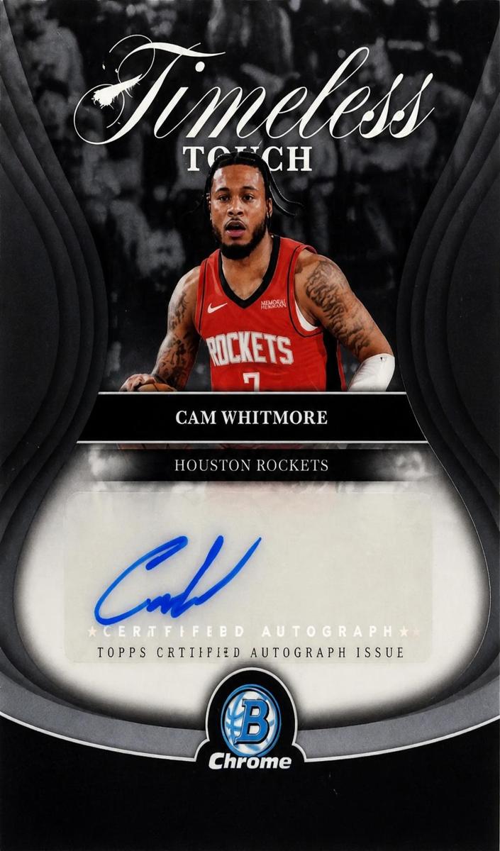 Cam Whitmore 2025 Bowman Timeless Touch Signatures Basketball