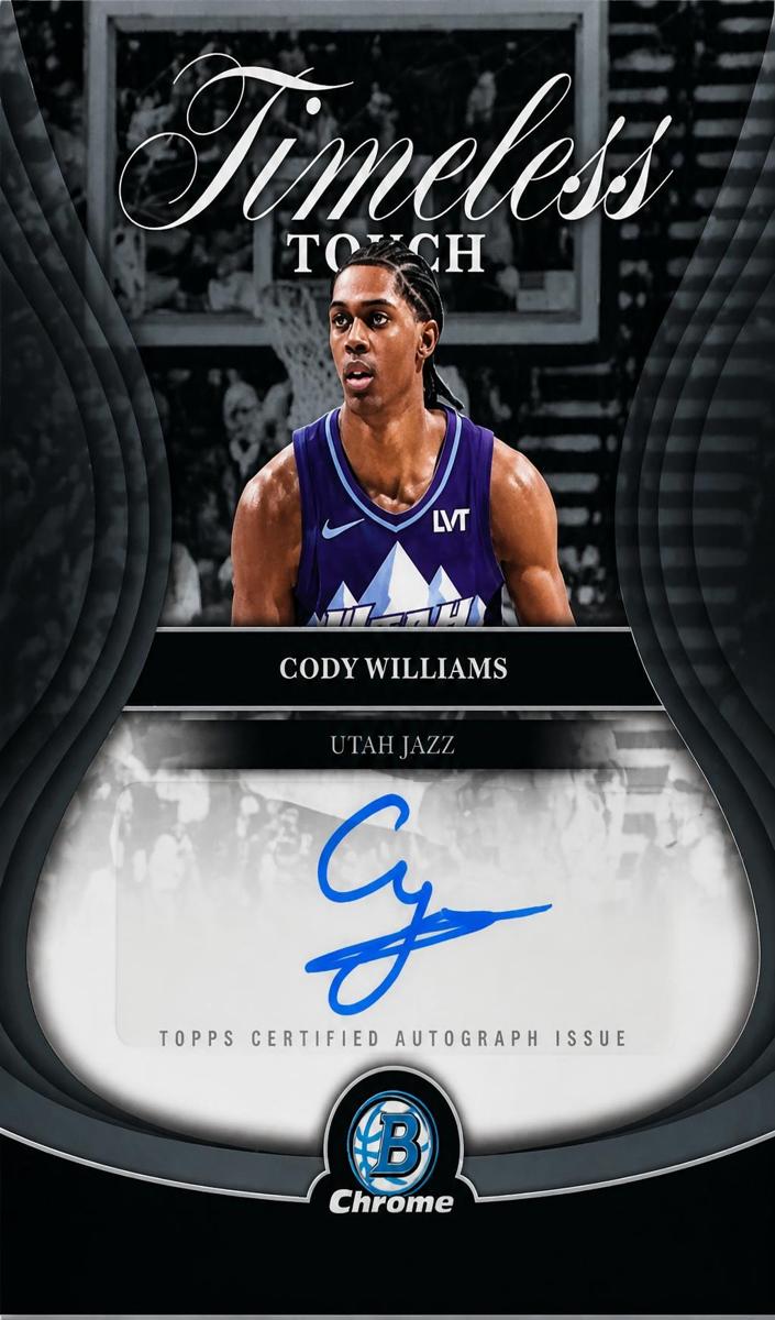 Cody Williams 2025 Bowman Timeless Touch Signatures Basketball