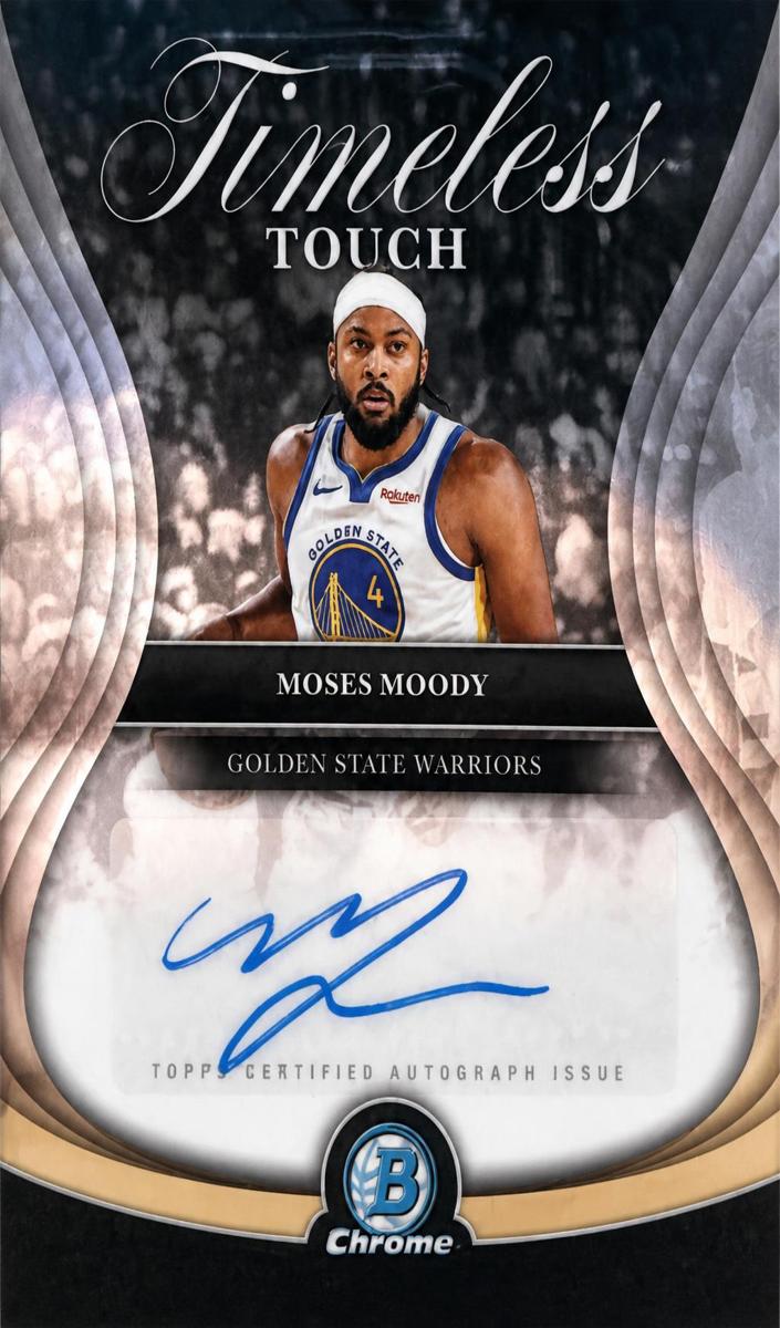 Moses Moody 2025 Bowman Timeless Touch Signatures Basketball