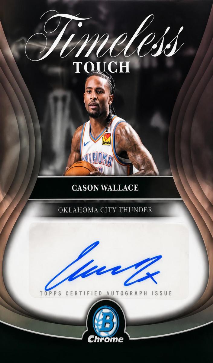 Cason Wallace 2025 Bowman Timeless Touch Signatures Basketball
