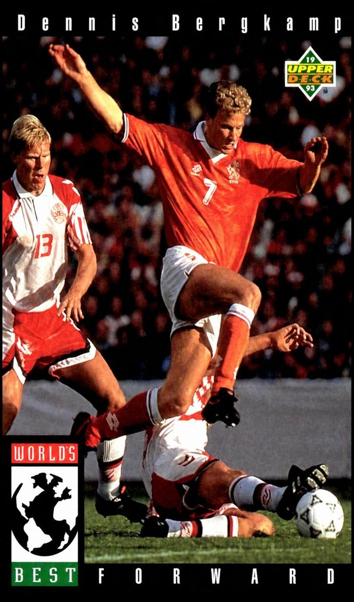 1993 Upper Deck World Cup Preview Dennis Bergkamp #112 card