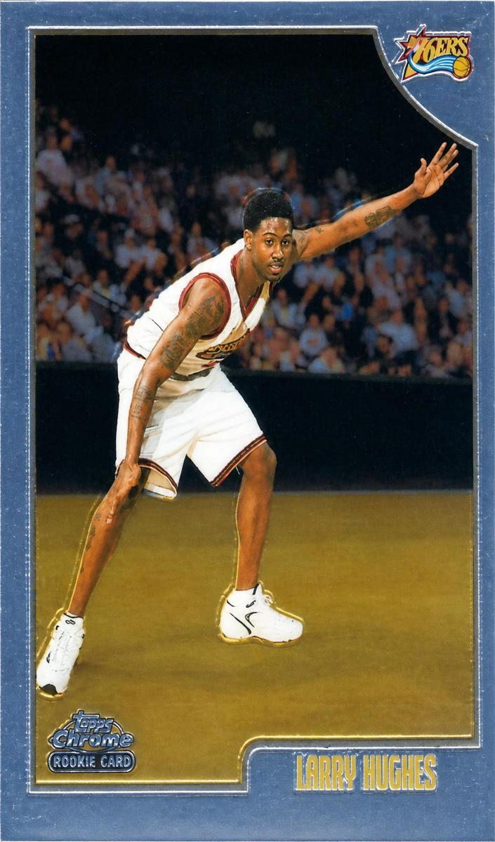 1998 Topps Chrome Larry Hughes #151 card