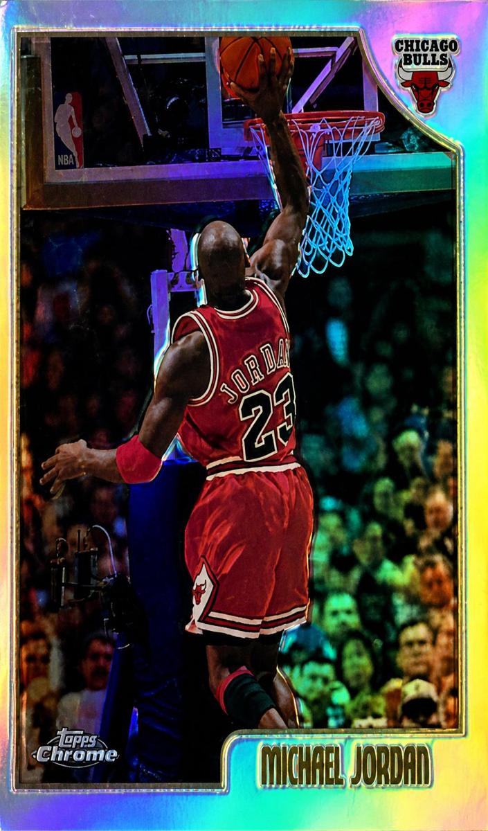 1998 Topps Chrome Michael Jordan [Preview] #77 card