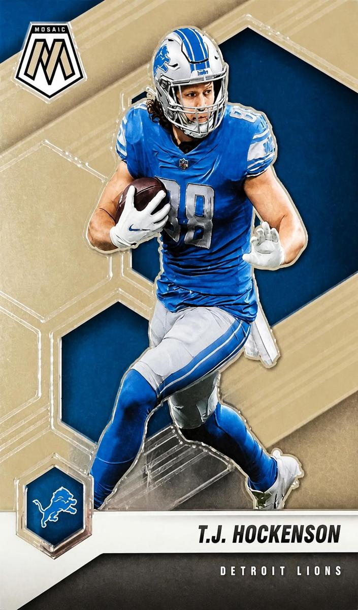2021 Panini Mosaic T.J. Hockenson #74 card
