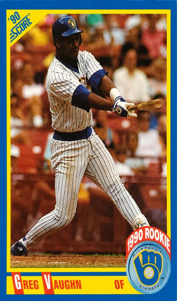Greg Vaughn 1990 Score Baseball