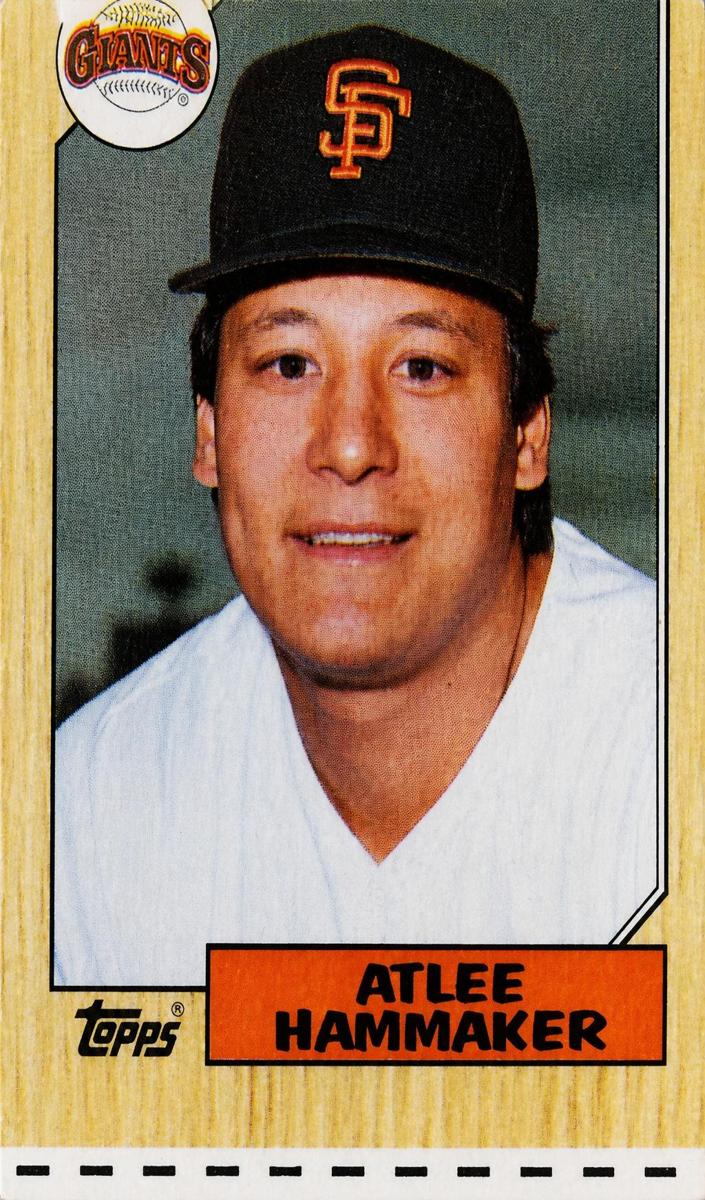 1987 Topps Atlee Hammaker #781 card