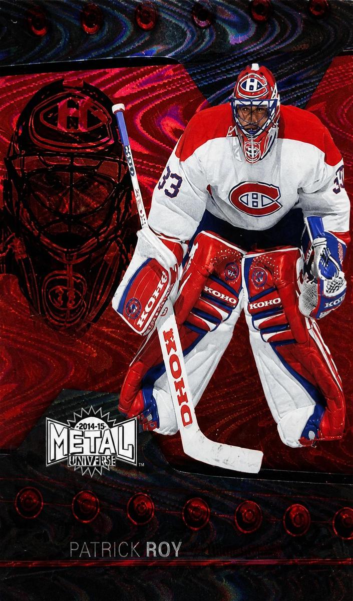 2014 Fleer Showcase Patrick Roy [Red] #13 card