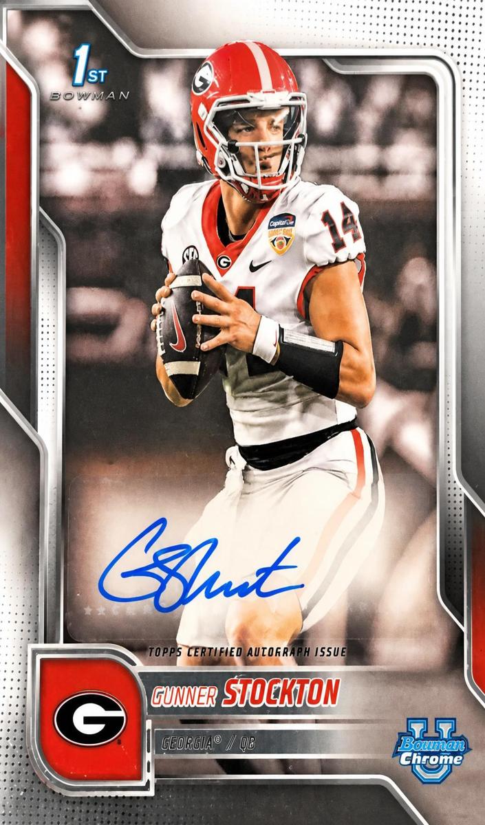 2025 Bowman Chrome University Gunner Stockton #BCA-GS card