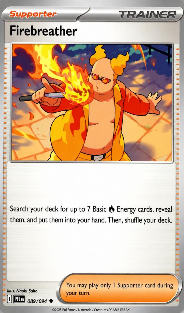 Firebreather 2025 Pokemon Mega Evolution Phantasmal Flames