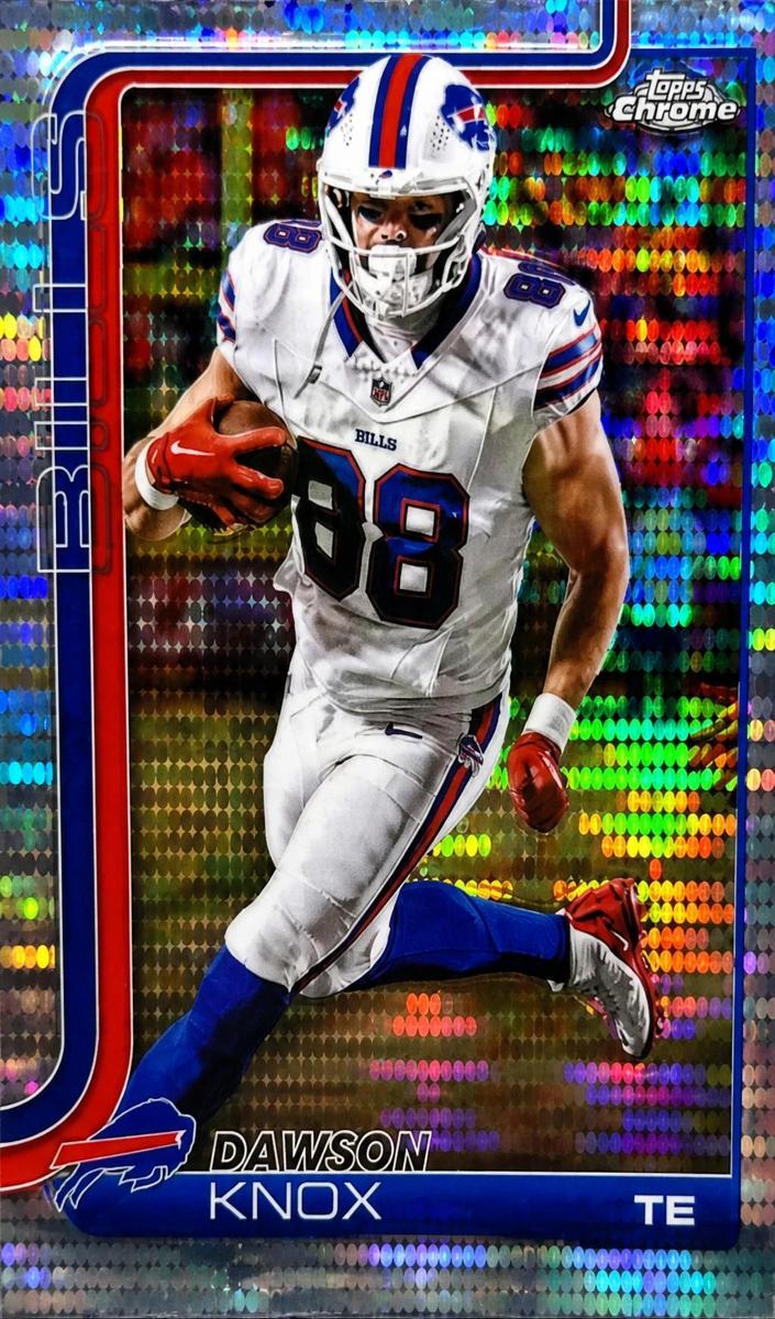 Dawson Knox 2025 Topps Chrome Football card