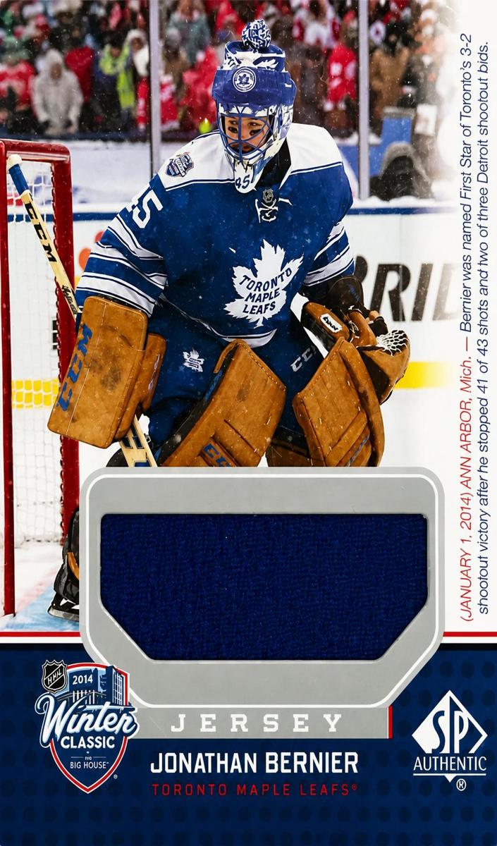 2014 SP Game Used Jonathan Bernier #WC-JB card
