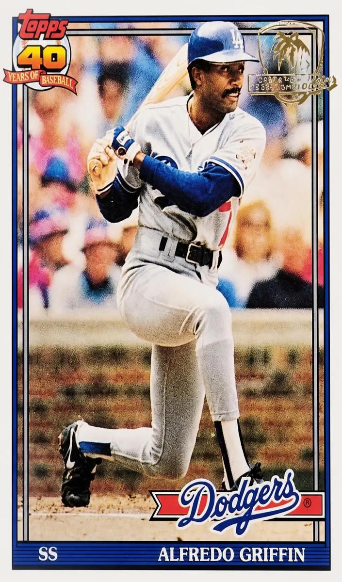 Alfredo Griffin 1991 Topps Desert Shield Baseball