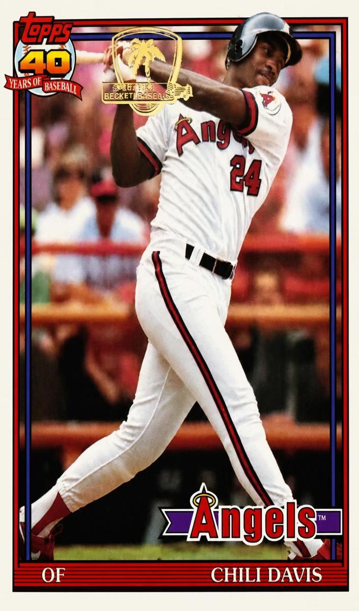 1991 Topps Chili Davis #355 card
