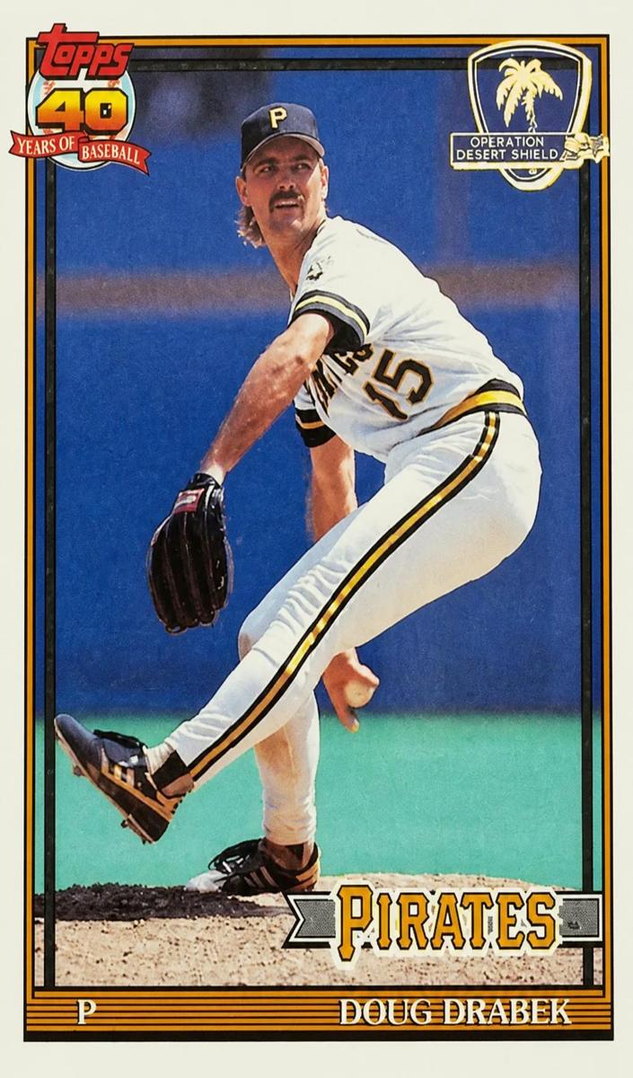 1991 Doug Drabek [White Frame] #685