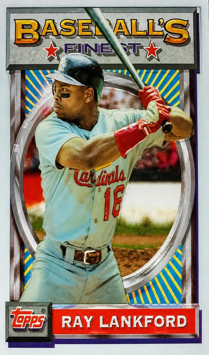 1993 Topps Finest Ray Lankford #187 card