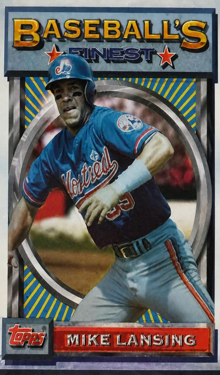 1993 Topps Finest Mike Lansing #186 card