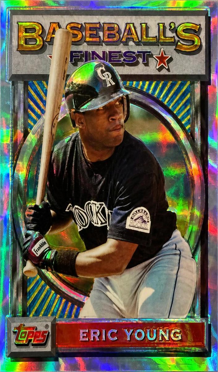 1993 Topps Finest Eric Young #48 card