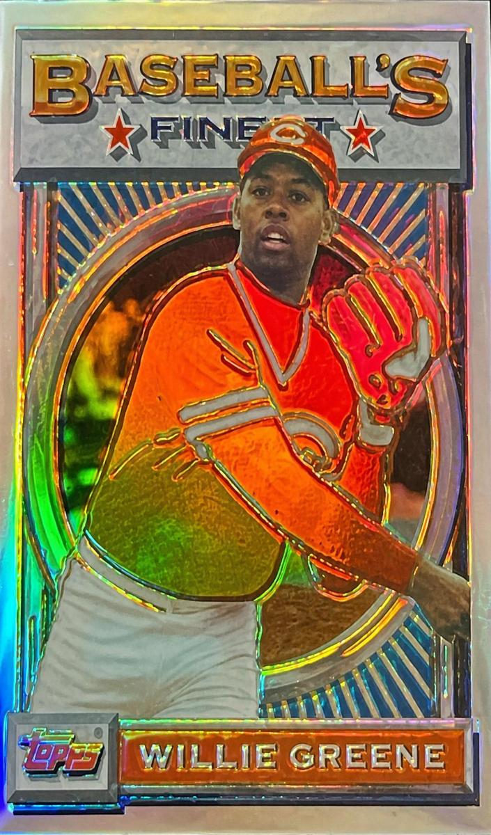 1993 Topps Finest Willie Greene #148 card