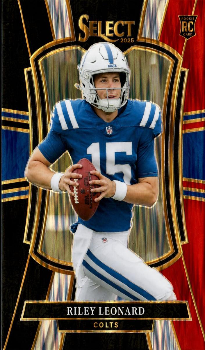 2025 Panini Select Riley Leonard [White Prizm Shock] #133 card