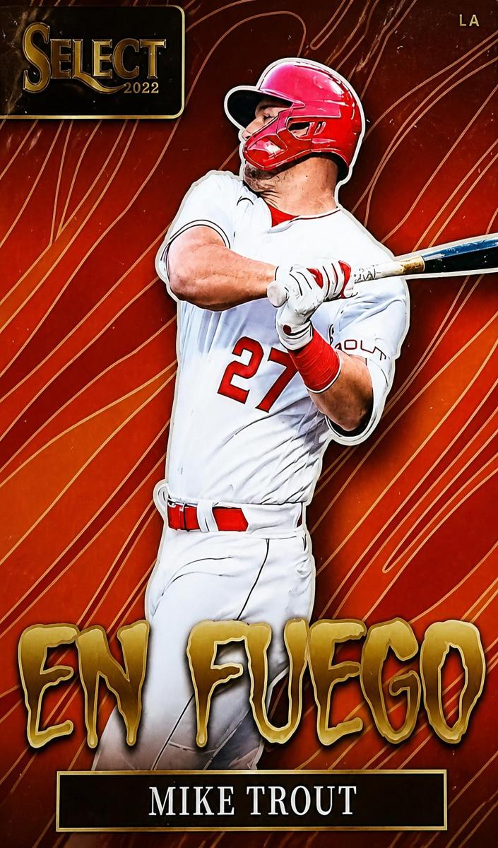 2022 Panini Select Mike Trout #EF5 card