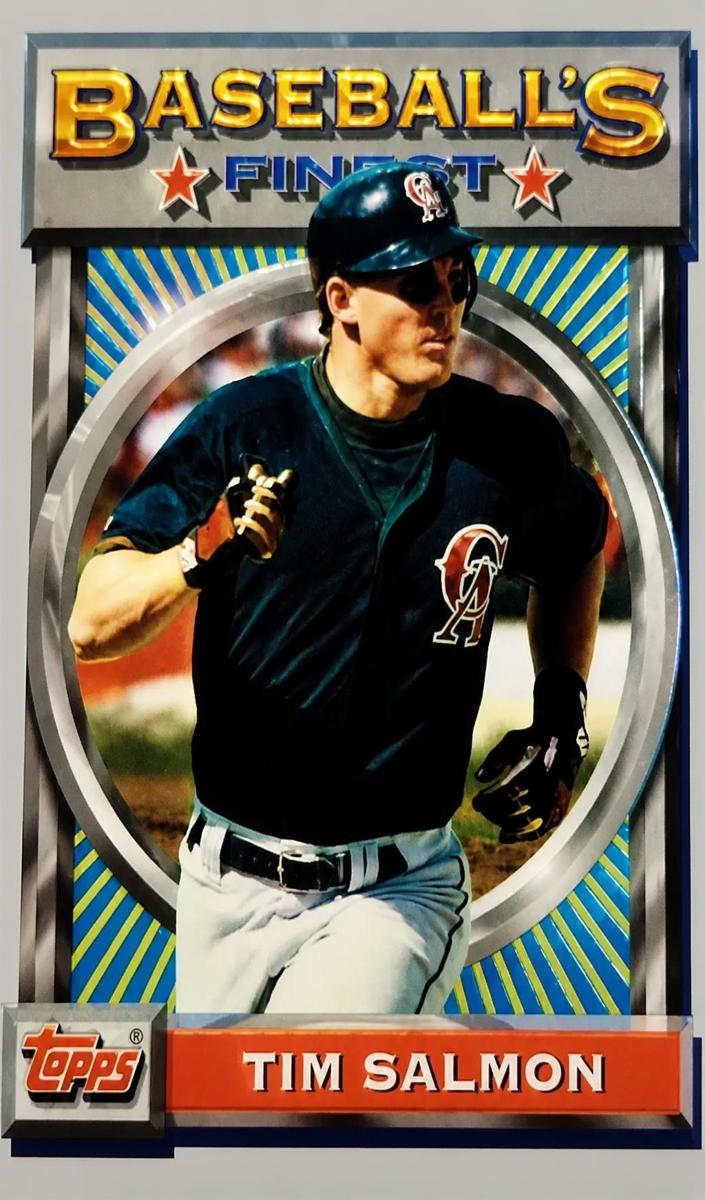 1993 Topps Finest Tim Salmon #163 card