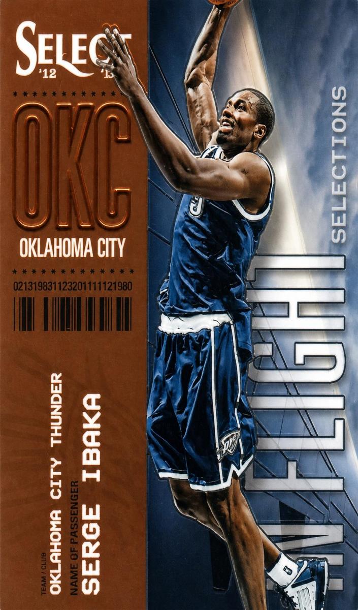 2012 Panini Select Serge Ibaka #10 card