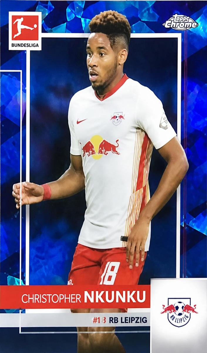 2020 Topps Chrome Sapphire Bundesliga Christopher Nkunku #59 card