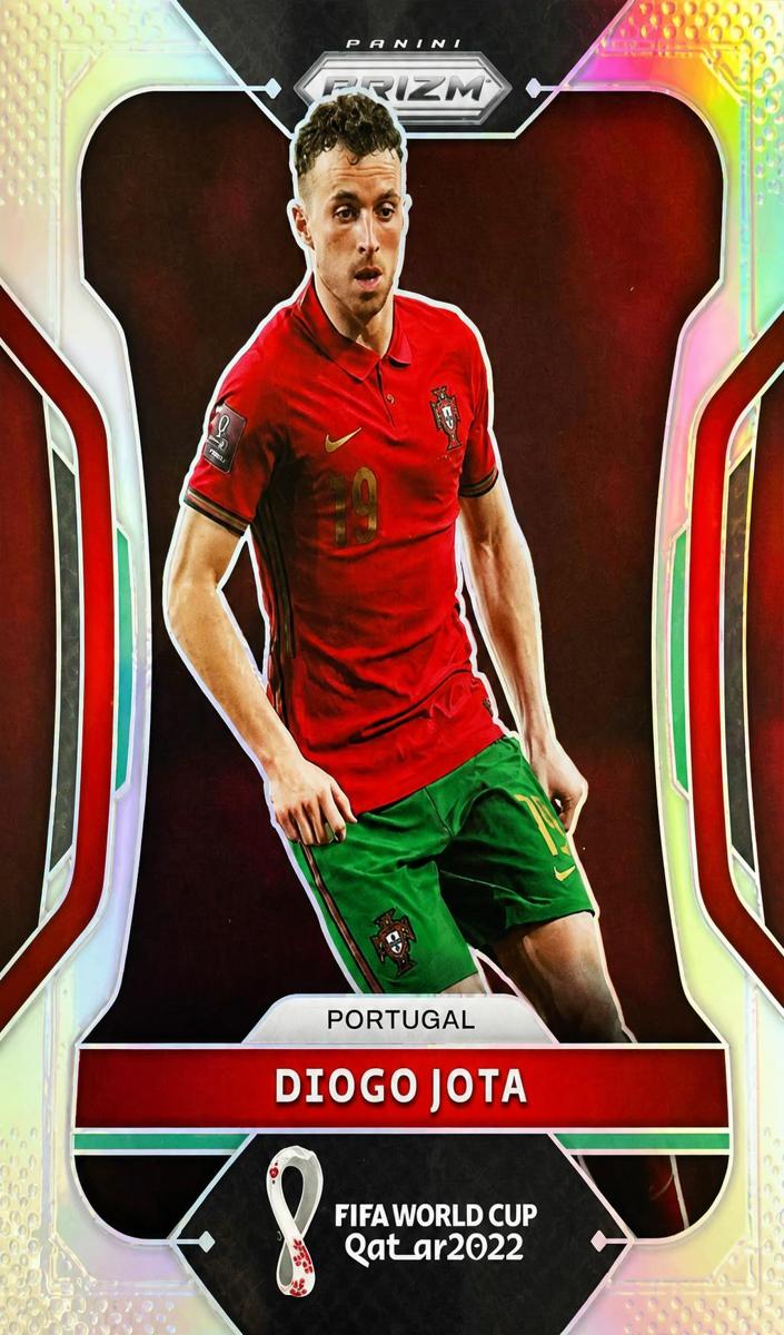 2022 Panini Prizm FIFA World Cup Qatar Diogo Jota [Silver] #177 card