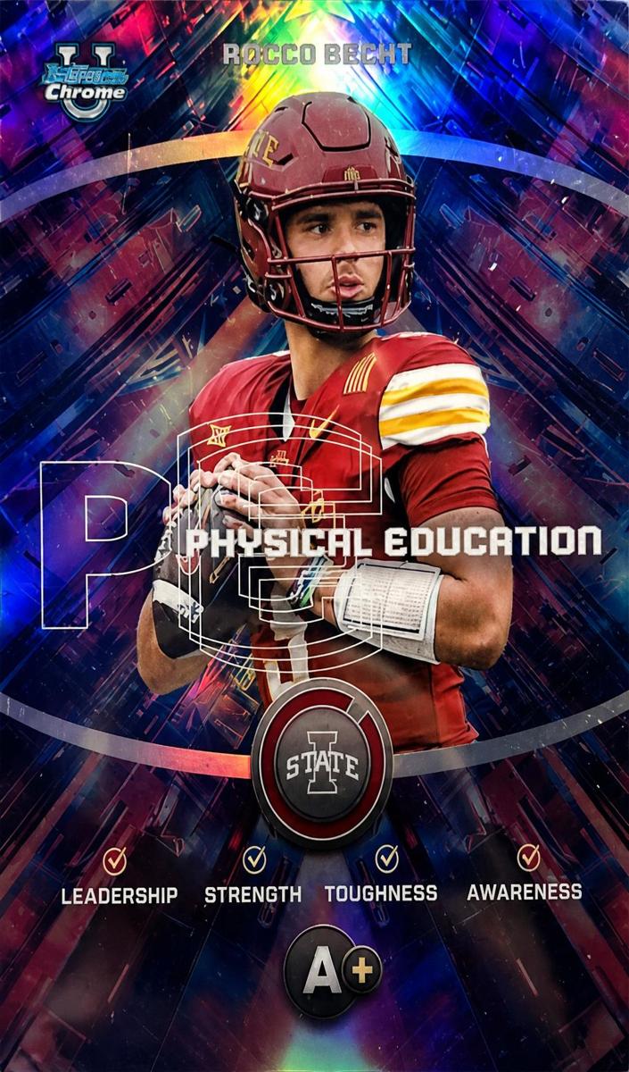 2025 Bowman Chrome University Rocco Becht #PE-9 card