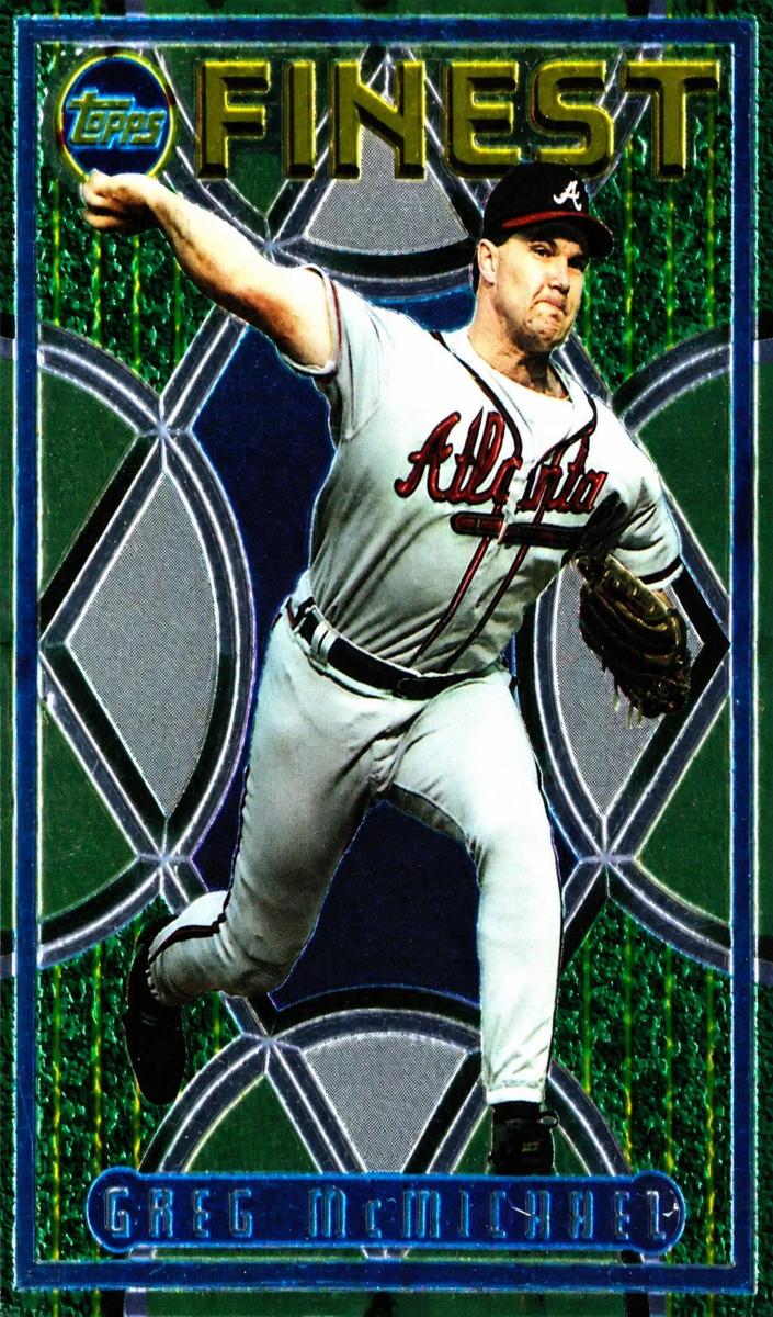 1995 Topps Finest Greg McMichael #49 card
