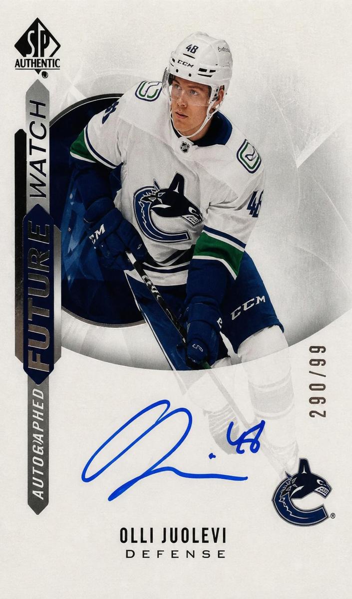 2020 SP Authentic Olli Juolevi #189 card