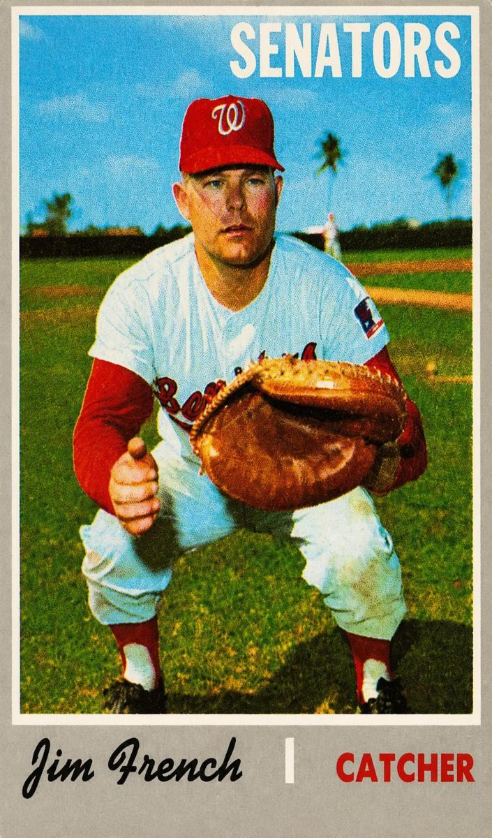 1970 Topps Jim French #617 card