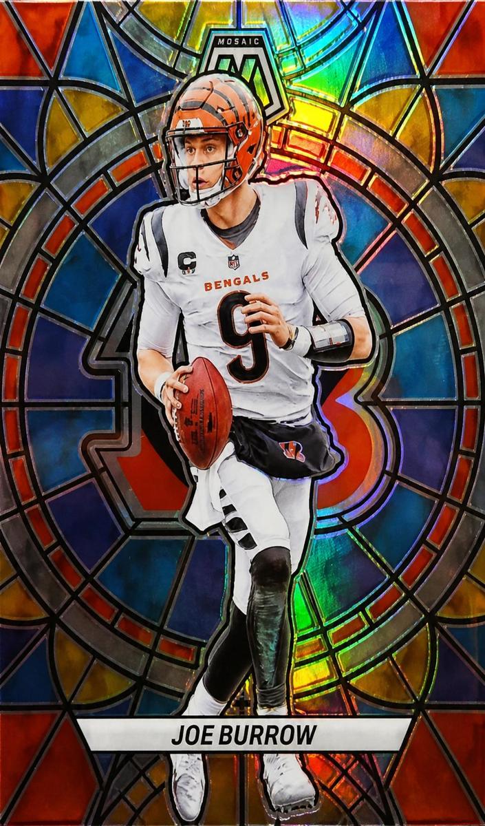 2023 Panini Mosaic Stained Glass Joe Burrow #SG-4 card