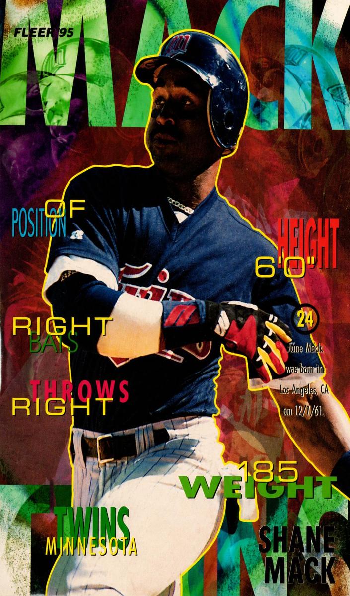 1995 Fleer Shane Mack #208 card