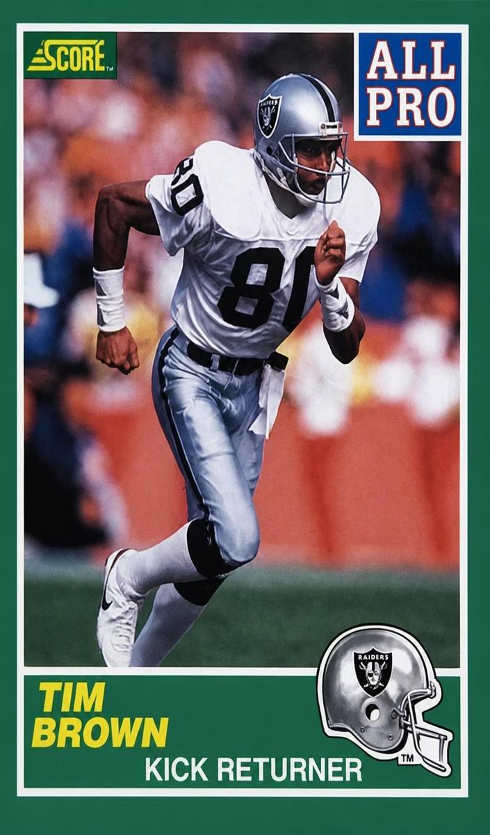 1989 Tim Brown [Error - James Lofton] #305
