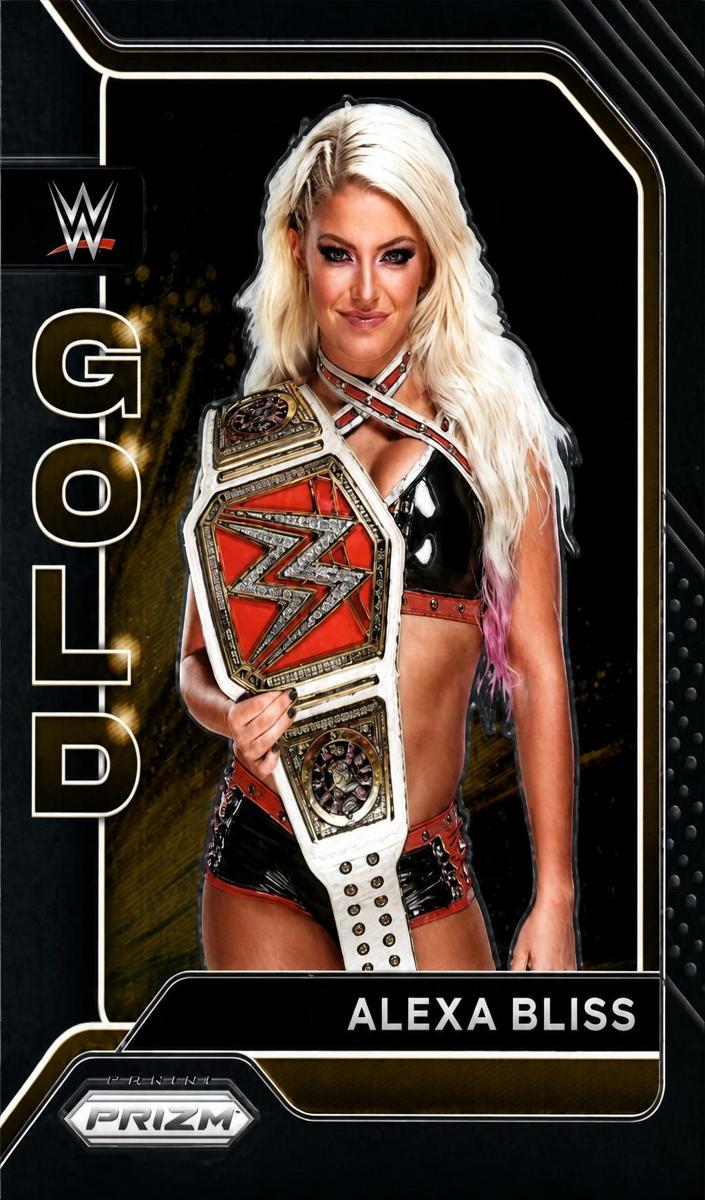 2022 Panini Prizm WWE Gold Alexa Bliss #6 card