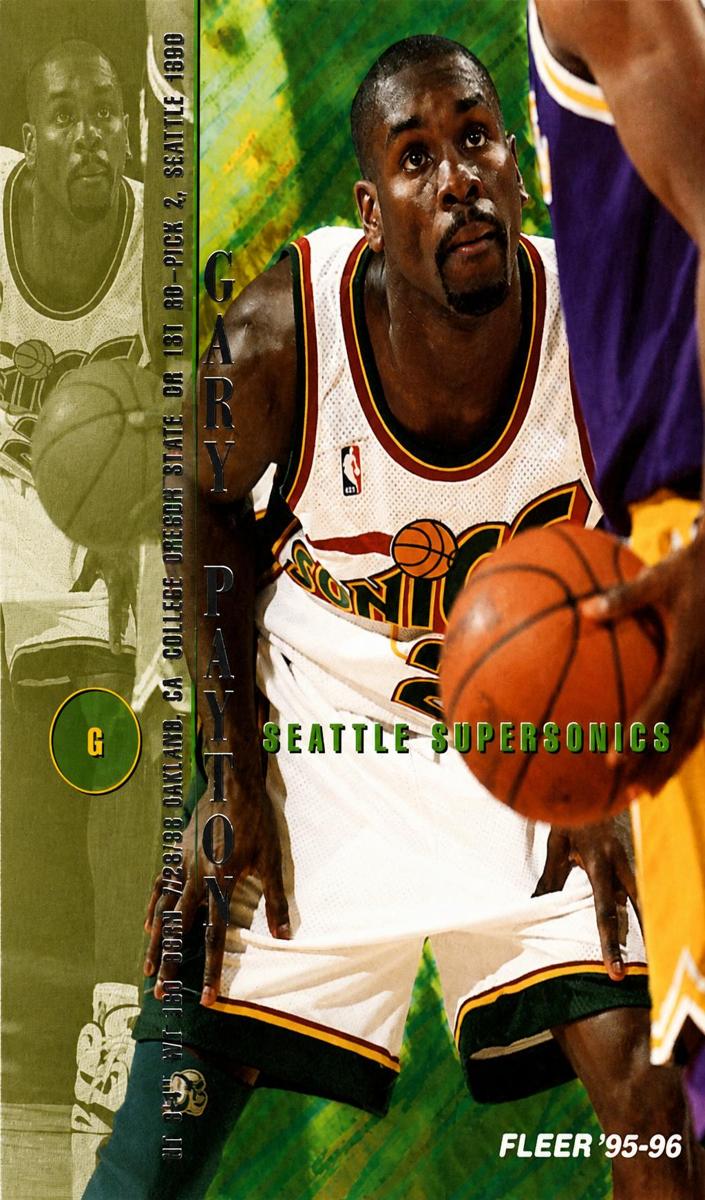 1995 Fleer Gary Payton #255 card